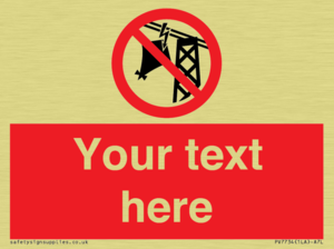 Custom prohibition do not fly kites near overhead electrical power lines